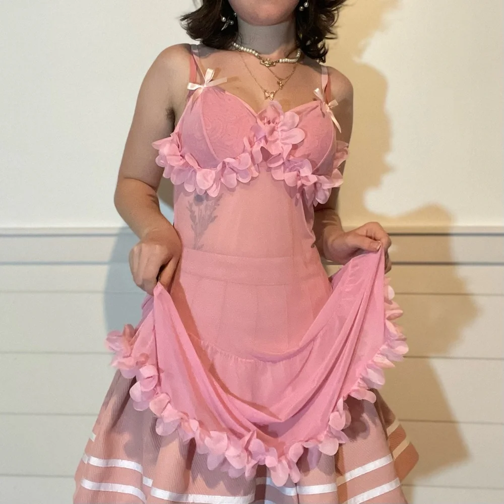 Fairycore flower petal slip dress - Picture 3 of 11